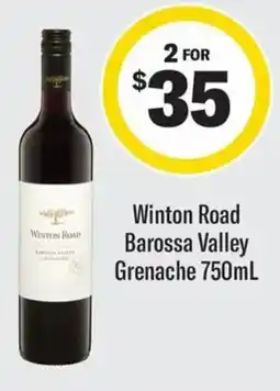 Coles Winton Road Barossa Valley Grenache offer