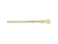Bevilles Jewellery 9ct Yellow Gold Silver Infused Necklace 50cm offer
