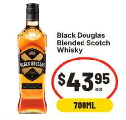IGA Black Douglas Blended Scotch Whisky offer