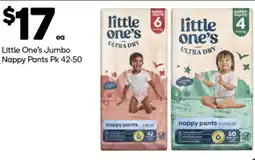 Woolworths Little One's Jumbo Nappy Pants offer