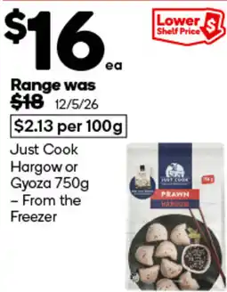 Woolworths Just Cook Hargow or Gyoza offer