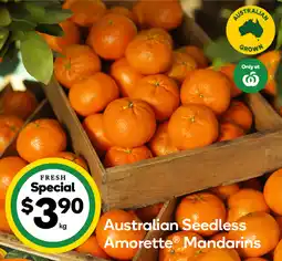 Woolworths Australian Seedless Amorette Mandarins offer