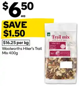 Woolworths Woolworths Hiker's Trail Mix offer