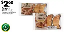 Woolworths Woolworths All Butter Croissants offer