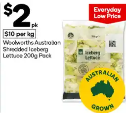 Woolworths Woolworths Australian Shredded Iceberg Lettuce offer