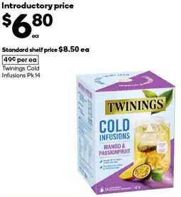 Woolworths Twinings Cold Infusions offer