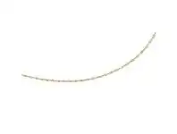 Bevilles Jewellery 9ct Yellow Gold Silver Infused Cable Necklace 50cm offer