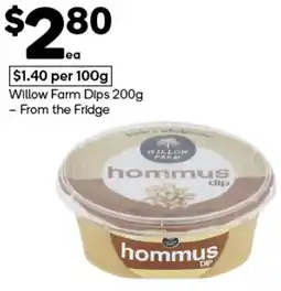 Woolworths Willow Farm Dips offer