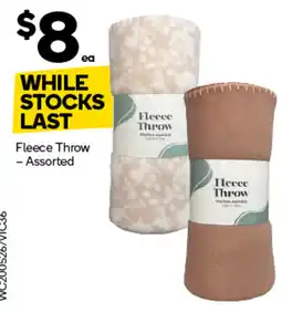 Woolworths Fleece Throw offer