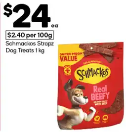 Woolworths Schmackos Strapz Dog Treats offer