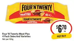 IGA Four 'n twenty meat pies offer