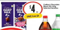 IGA Cadbury Chocolate Block offer