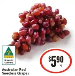 IGA Australian Red Seedless Grapes offer