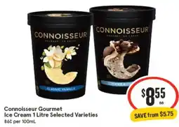 IGA Connoisseur Gourmet Ice Cream offer