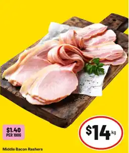 IGA Middle Bacon Rashers offer