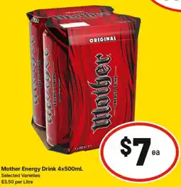 IGA Mother Energy Drink offer