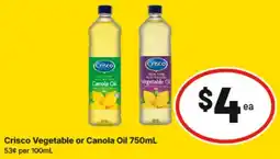 IGA Crisco Vegetable or Canola Oil offer