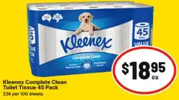 IGA Kleenex Complete Clean Toilet Tissue offer