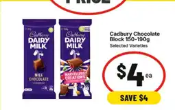 IGA Cadbury Chocolate Block offer