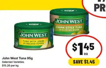IGA John West Tuna offer