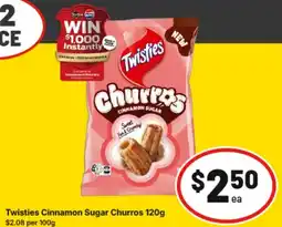 IGA Twisties Cinnamon Sugar Churros offer