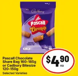 IGA Pascall Chocolate Share Bag or Cadbury Bitesize offer