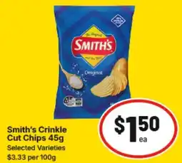 IGA Smith's Crinkle Cut Chips offer
