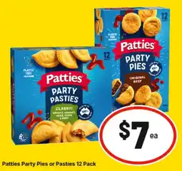 IGA Patties Party Pies or Pasties offer