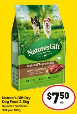 IGA Nature's Gift Dry Dog Food offer