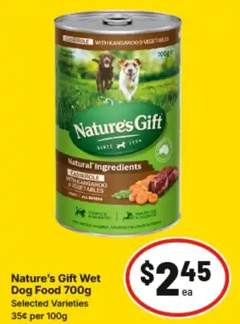 IGA Nature's Gift Wet Dog Food offer
