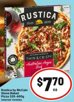 IGA Rustica by McCain Stone Baked Pizza offer