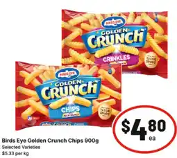 IGA Birds Eye Golden Crunch Chips offer