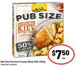 IGA McCain Pub Size Frozen Meal offer