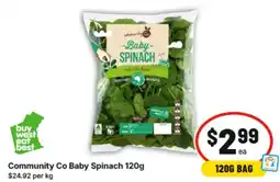 IGA Community Co Baby Spinach offer