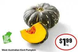 IGA West Australian Kent Pumpkin offer