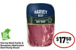 IGA Harvey Beef Garlic & Rosemary Marinated Beef Rump Roast offer