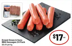 IGA Ernest Green & Sons BBQ Sausages offer
