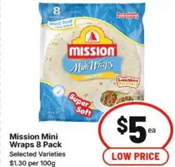 IGA Mission Mini Wraps offer