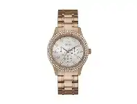 Bevilles Jewellery Guess Ladies Bedazzle Rose Watch Model W1097L3 offer