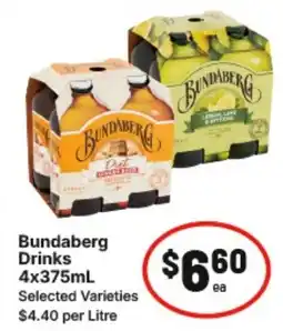 IGA Bundaberg Drinks offer