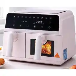 Woolworths Devanti Air Fryer Dual Zone Fryers 2600W Pink offer