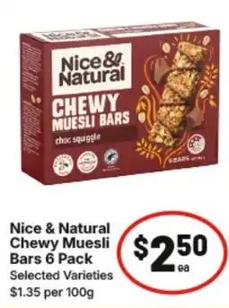 IGA Nice & Natural Chewy Muesli Bars offer