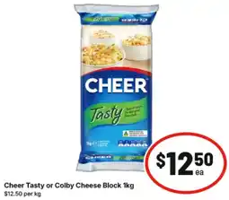 IGA Cheer Tasty or Colby Cheese Block offer