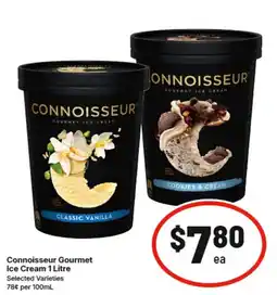 IGA Connoisseur Gourmet Ice Cream offer