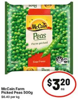 IGA McCain Farm Picked Peas offer