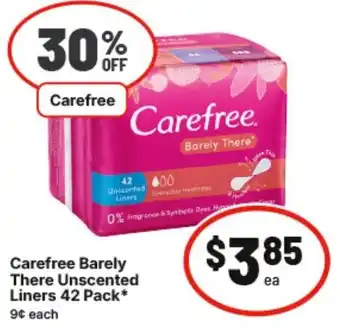 IGA Carefree Barely There Unscented Liners offer