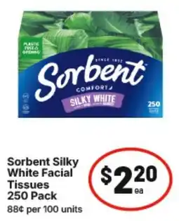 IGA Sorbent Silky White Facial Tissues offer