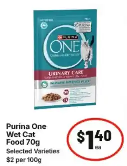 IGA Purina One Wet Cat Food offer