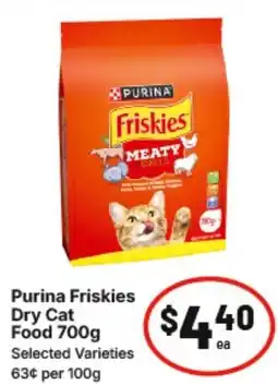 IGA Purina Friskies Dry Cat Food offer