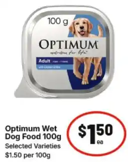 IGA Optimum Wet Dog Food offer